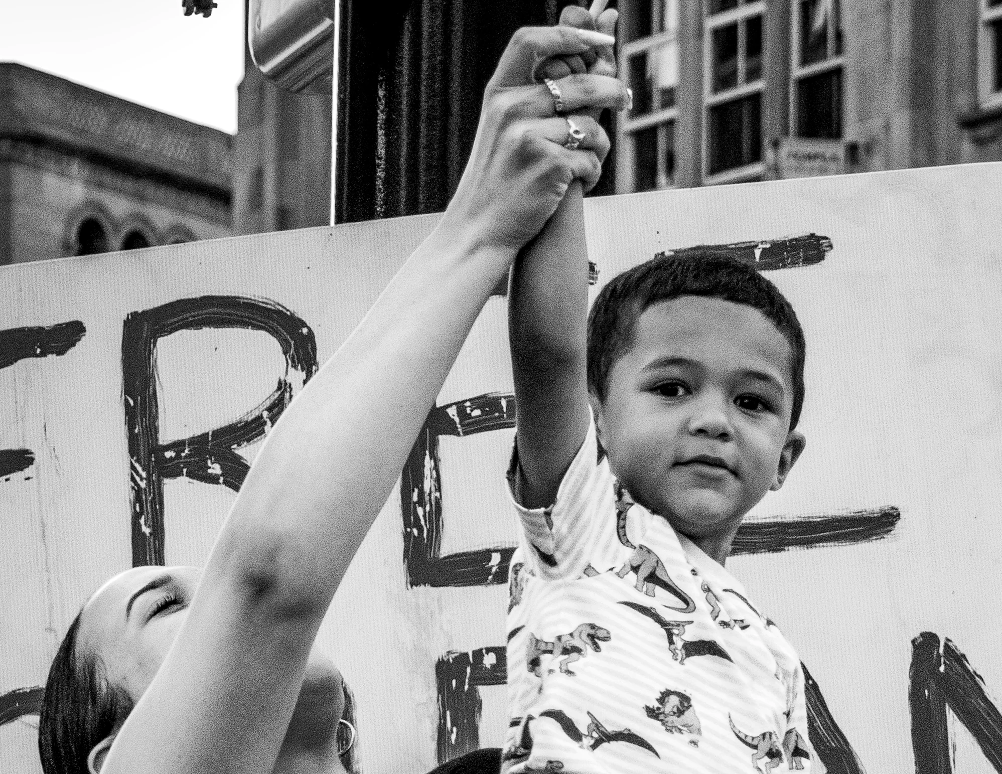 Cuba solidarity protest, upstate New York